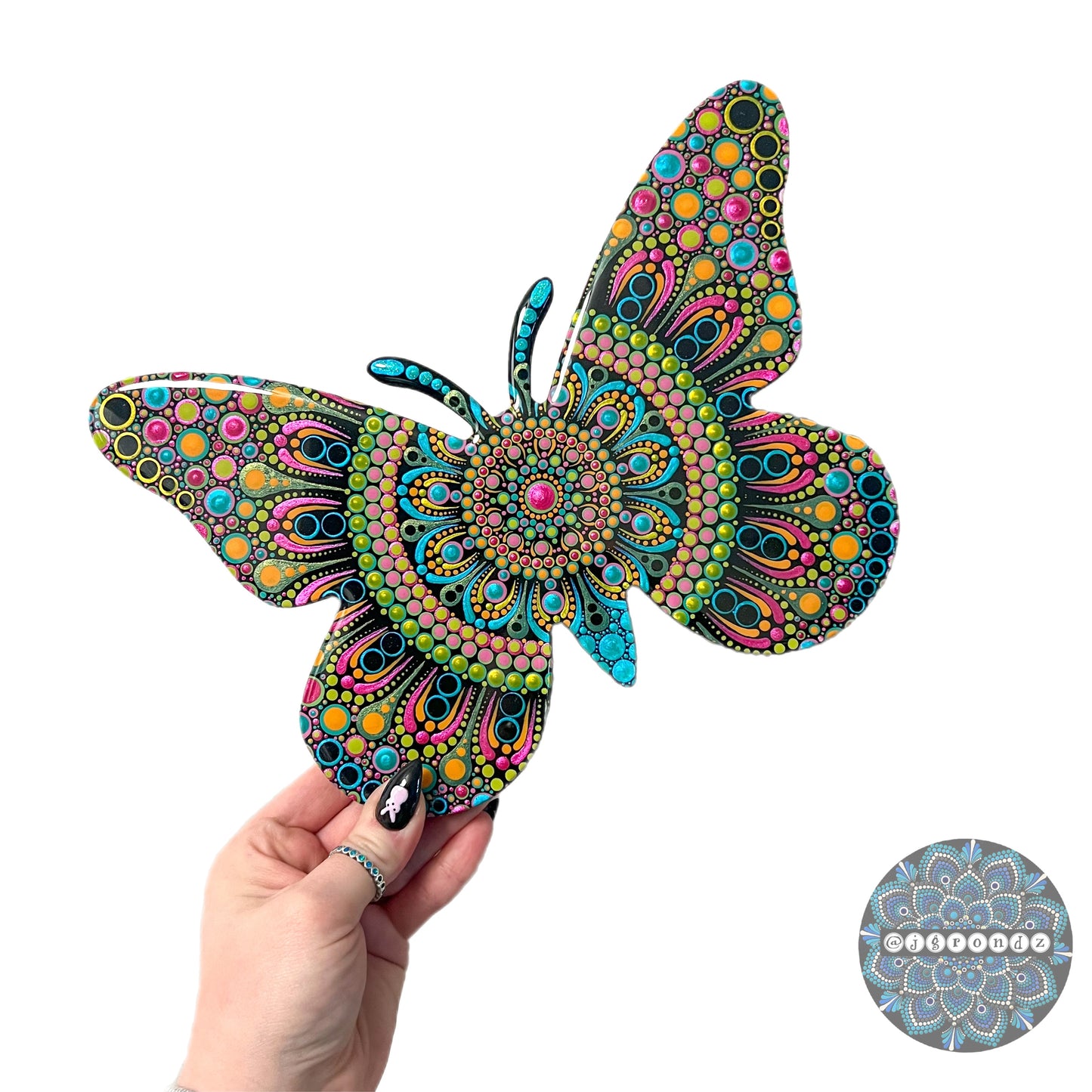 Butterfly Resin & Dot Art
