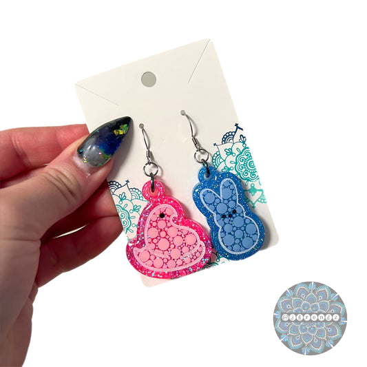Peeps Dot Art Earrings