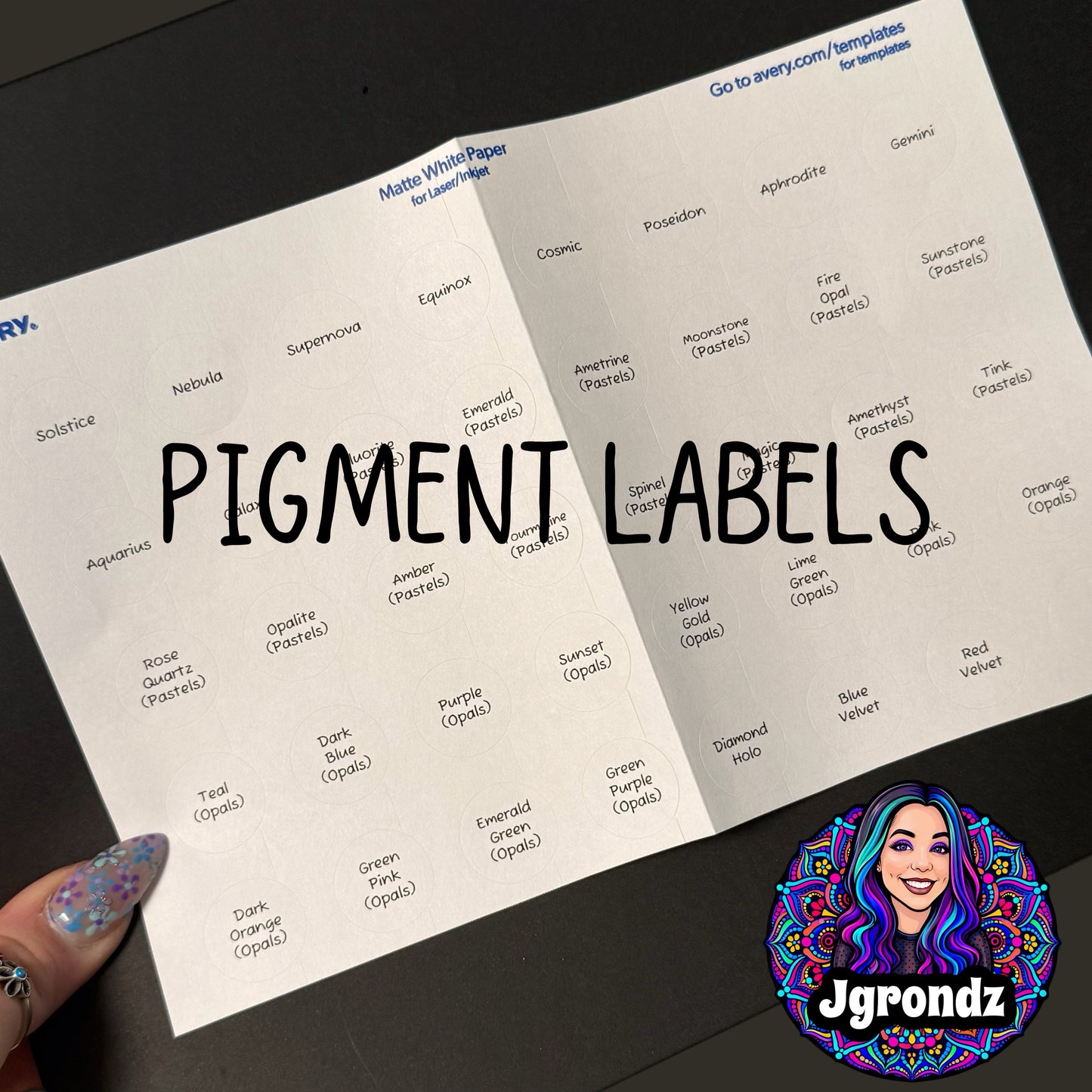 Pigment Labels