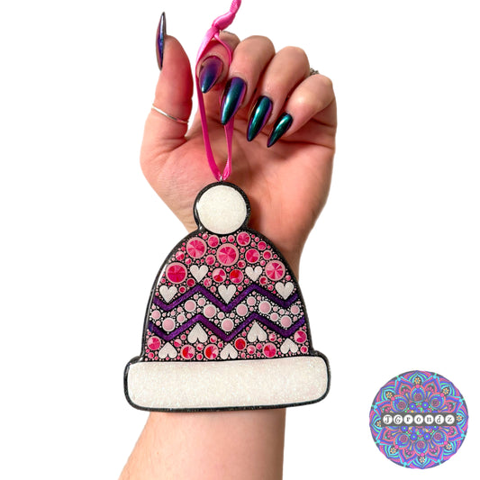 Love Beanie 4” Wood Ornament