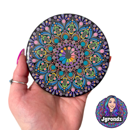 Rainbow Mandala Coaster