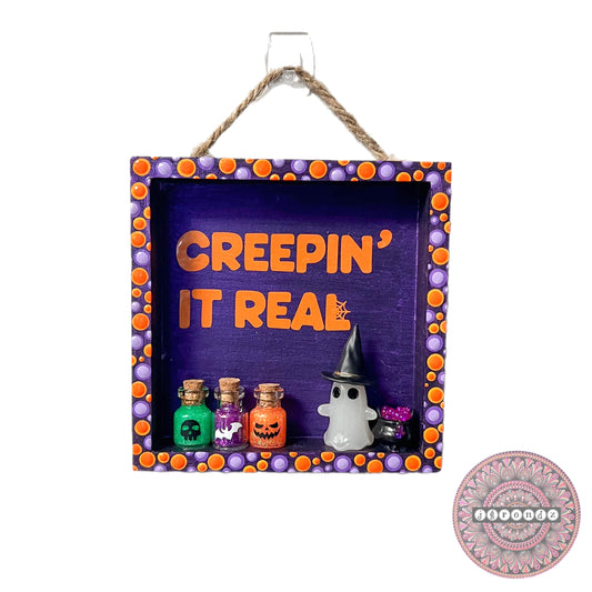 Creepin’ It Real Halloween Shadowbox