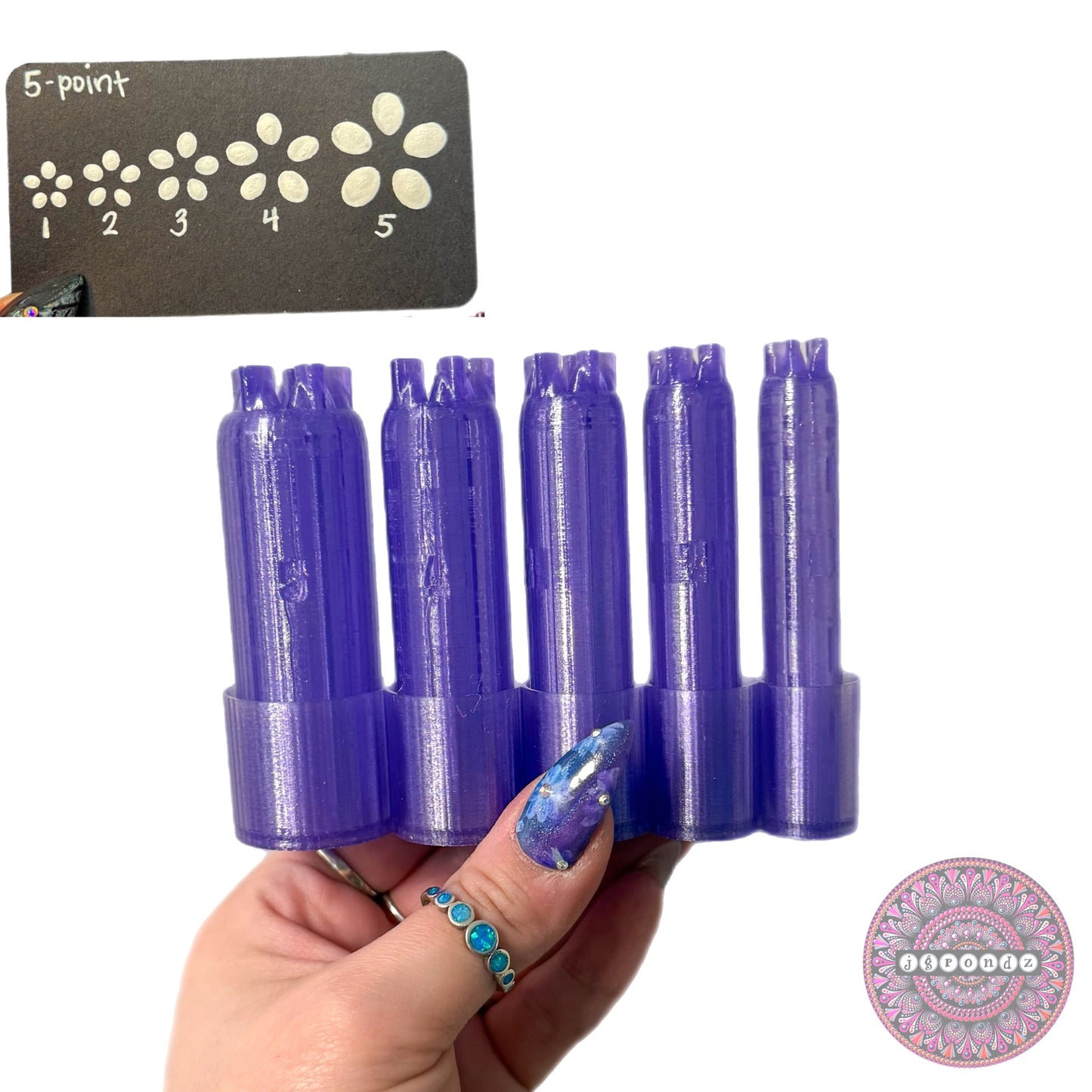 5-Point Flower Dotting Tools