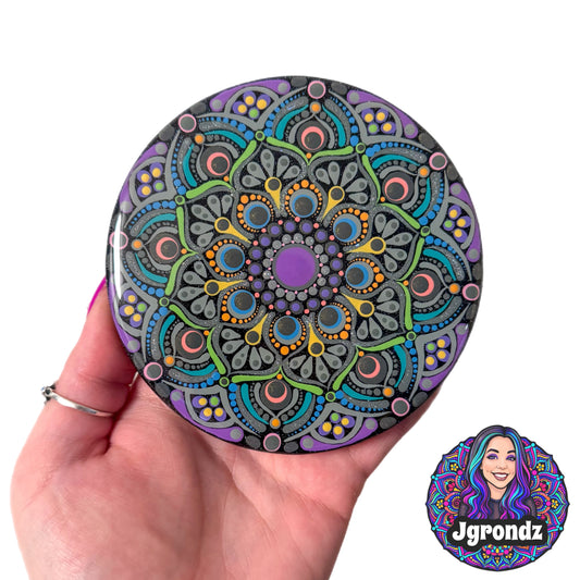 Rainbow Mandala Coaster