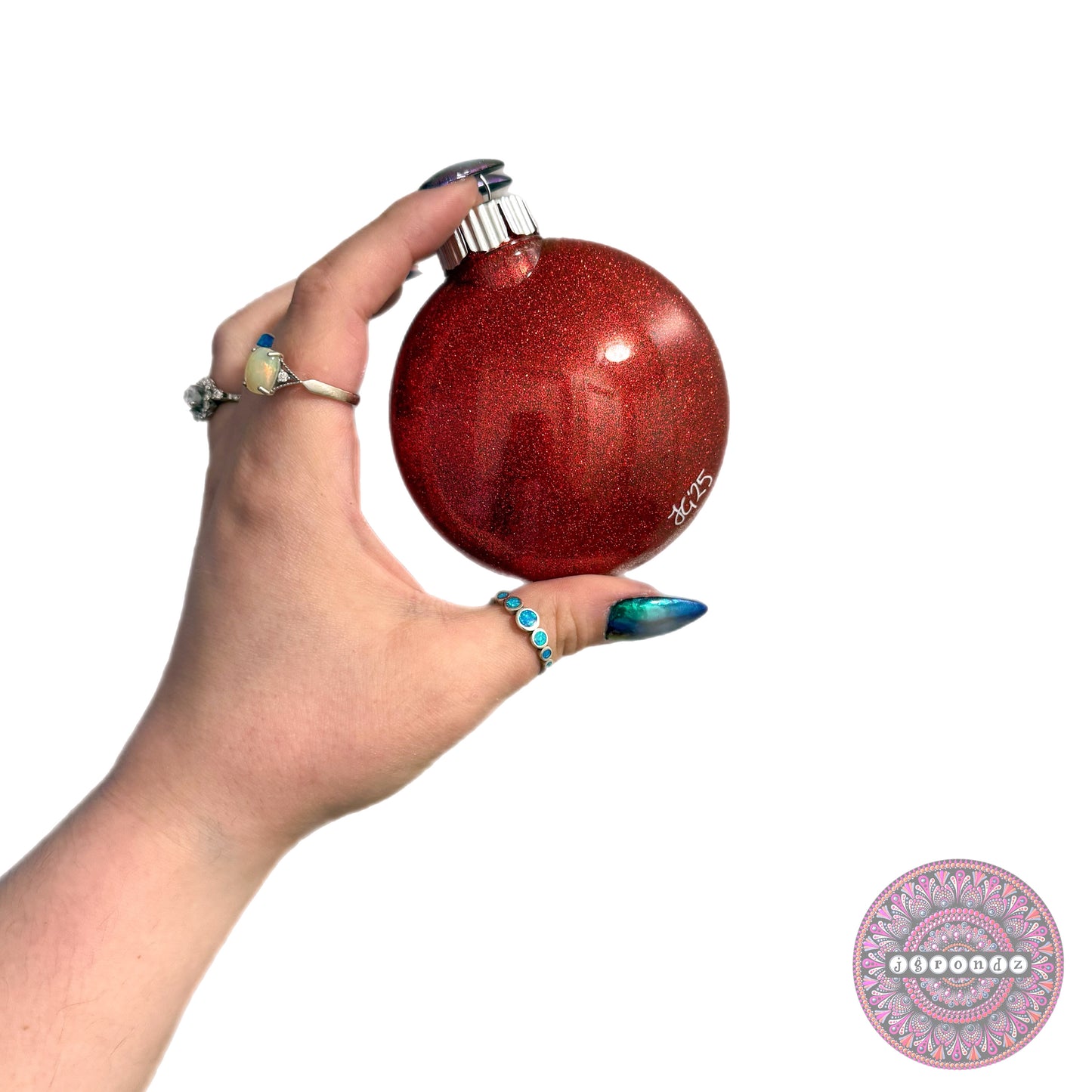 3” Mandala Glitter Ornament