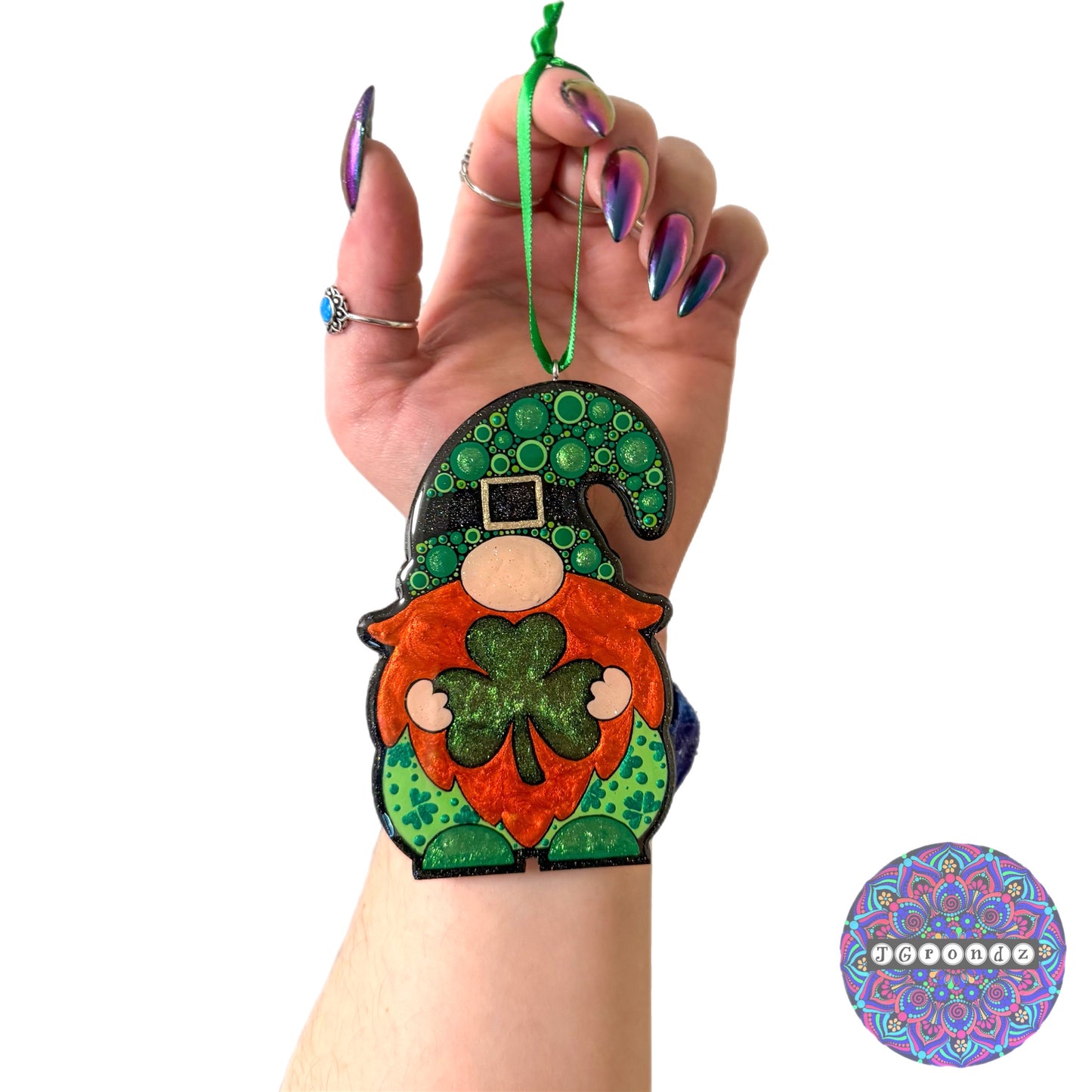 St. Paddy’s Gnome 4” Wood Ornament