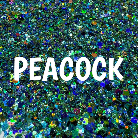 1oz - Custom Peacock Glitter