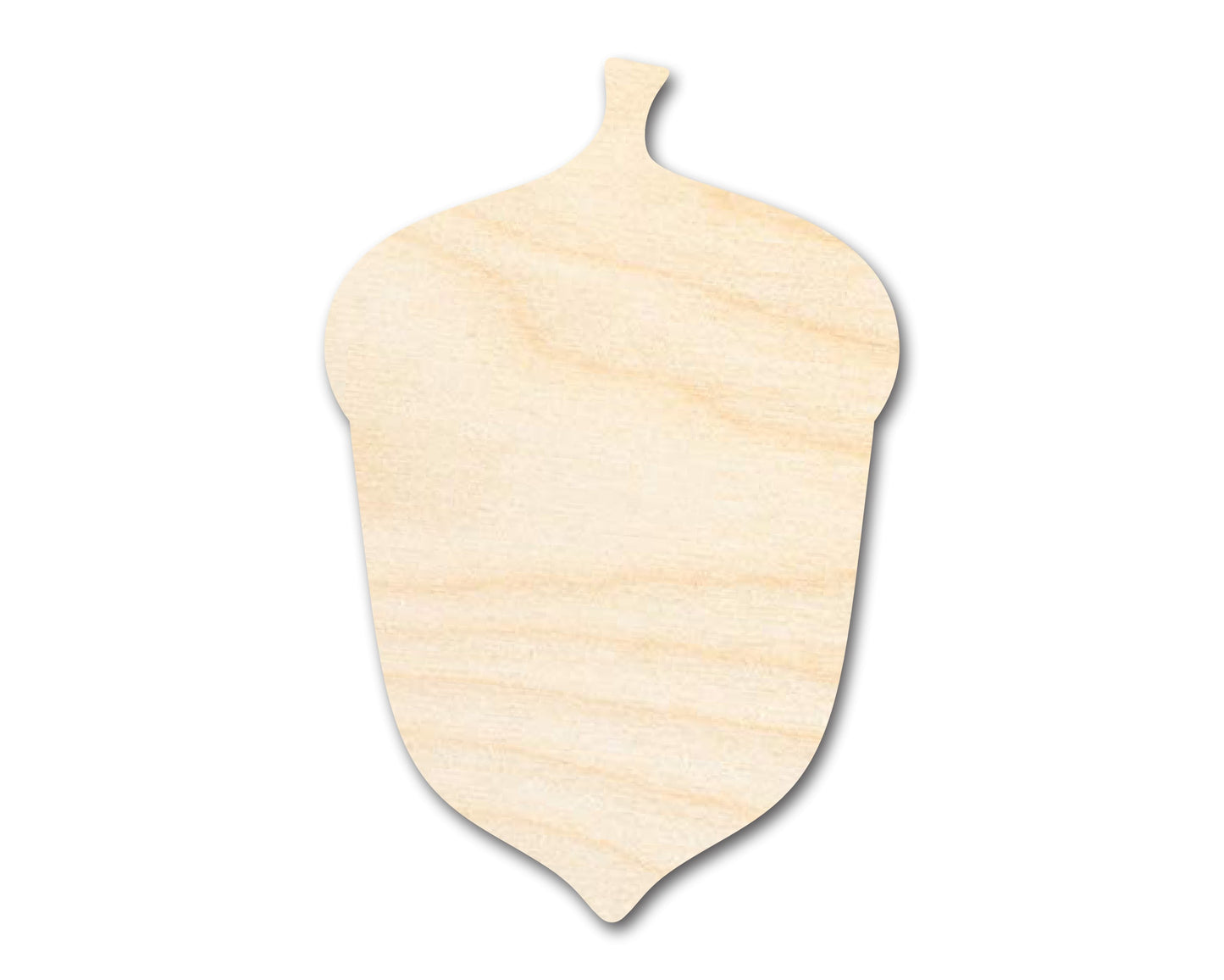 Unfinished Wood Acorn Shape | DIY Fall Forest Craft Cutout | Up to 36"