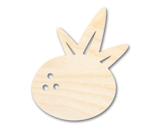Unfinished Wood Coconut Shape - Craft - up to 46"