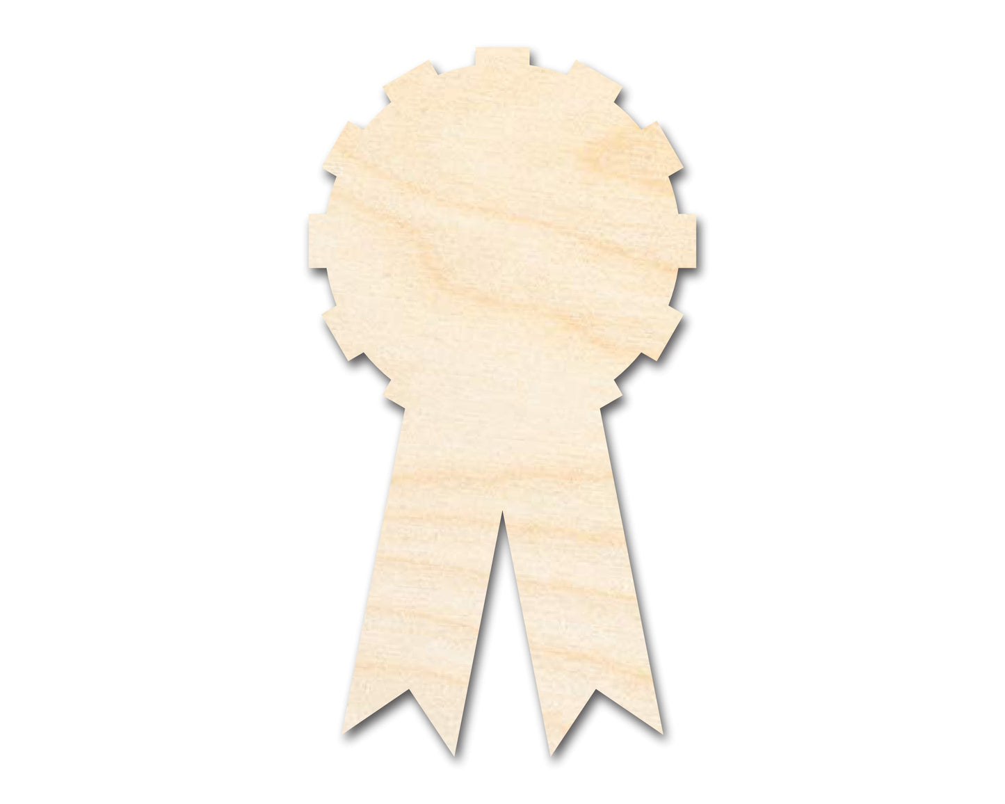 Unfinished Wood Award Ribbon Shape | DIY Craft Cutout | Up to 36"