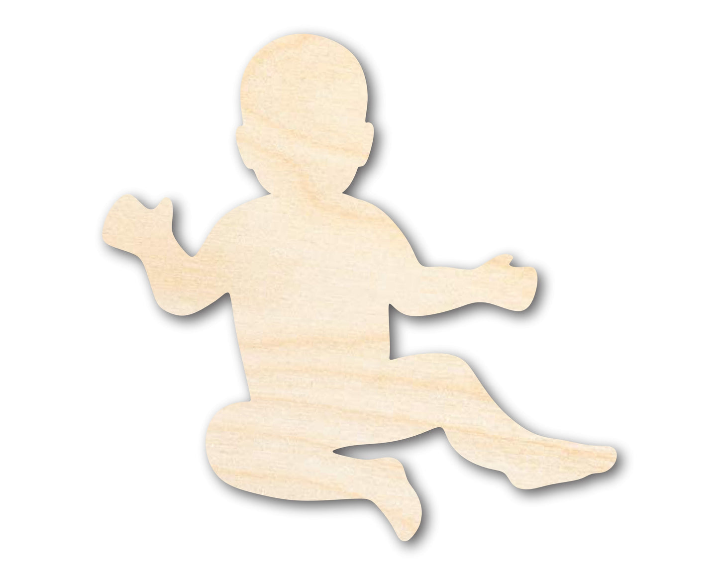 Unfinished Wood Baby Shape | DIY Baby Shower Craft Cutout | Up to 36"