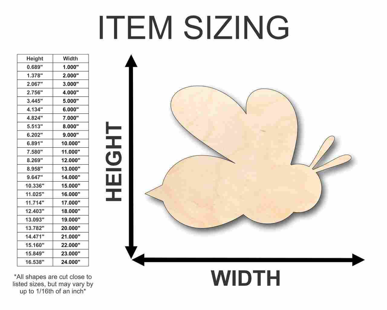 Unfinished Wood Beta Fish Pet Shape - Ocean - Aquarium - Craft - up to 46" DIY