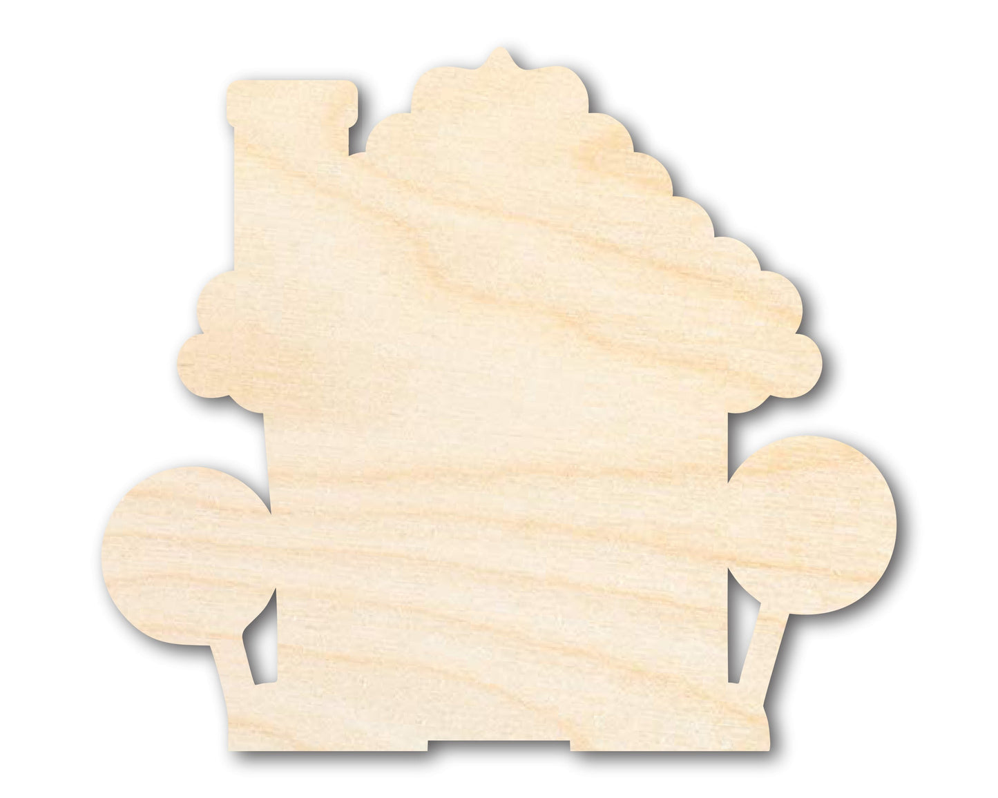 Unfinished Wood Gingerbread House Shape - Craft - up to 46"