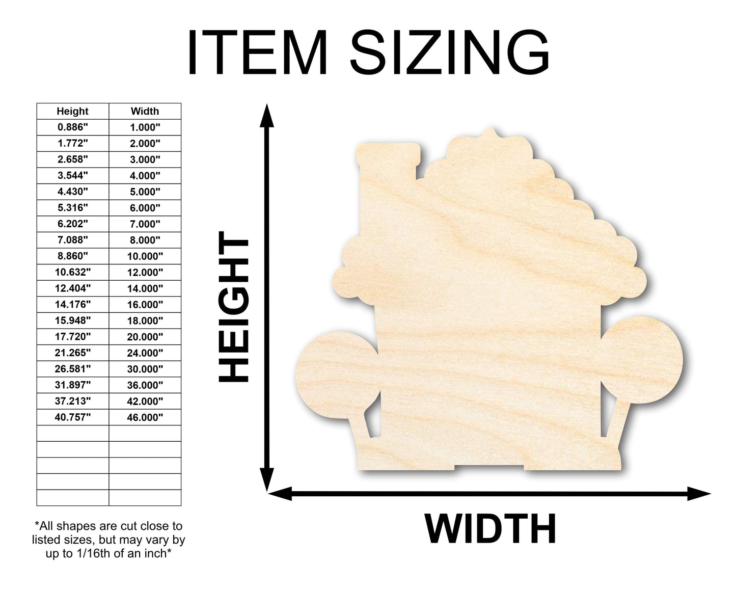 Unfinished Wood Gingerbread House Shape - Craft - up to 46"