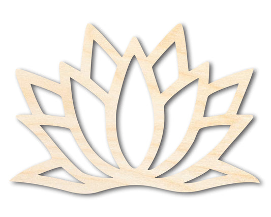 Unfinished Wood Lotus Flower Shape - Craft - up to 46"