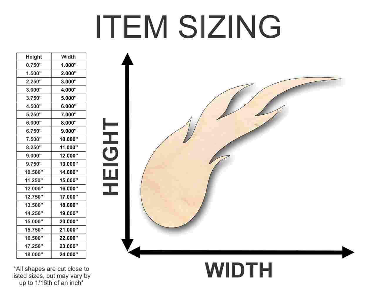 Unfinished Wood Comet Shape - Space - Craft - up to 46" DIY