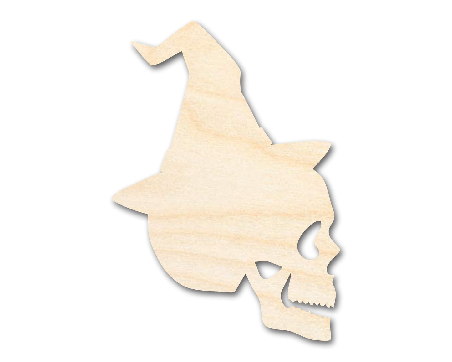 Unfinished Wood Magicians Skull Shape | Halloween | Craft Cutout | up to 46" DIY