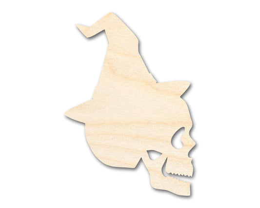 Unfinished Wood Magicians Skull Shape | Halloween | Craft Cutout | up to 46" DIY