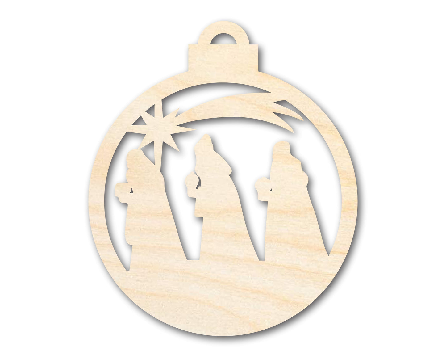 Unfinished Wood Bethlehem Nativity Ornament Shape - Christmas - Craft - up to 46" DIY