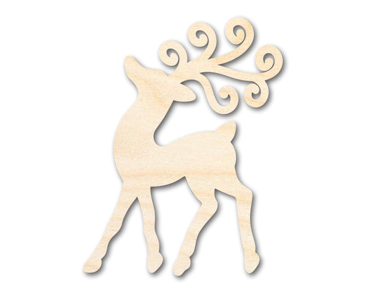 Unfinished Wood Reindeer Shape - Craft - up to 46" DIY