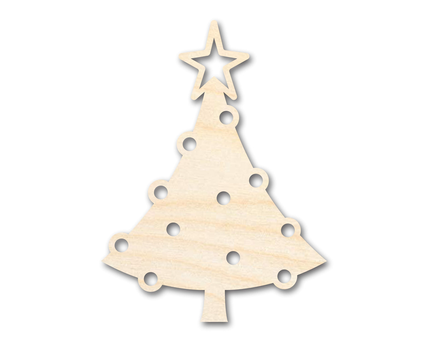 Unfinished Wood Christmas Tree Shape - Craft - up to 46" DIY
