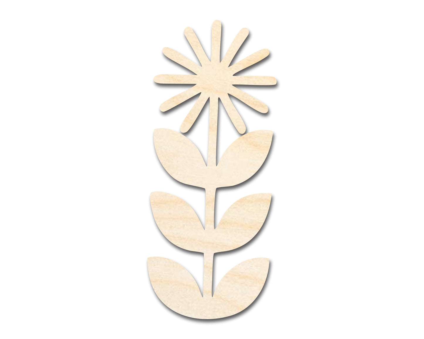 Unfinished Wood Folk Daisy Shape - Flower Craft - up to 46" DIY