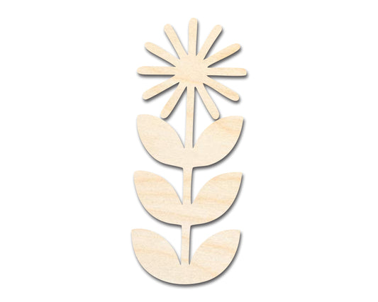 Unfinished Wood Folk Daisy Shape - Flower Craft - up to 46" DIY