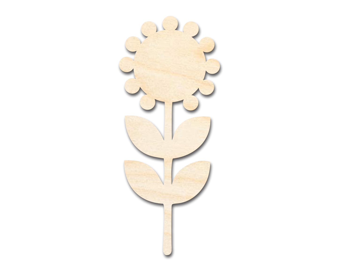 Unfinished Wood Folk Sunflower Shape - Flower Craft - up to 46" DIY