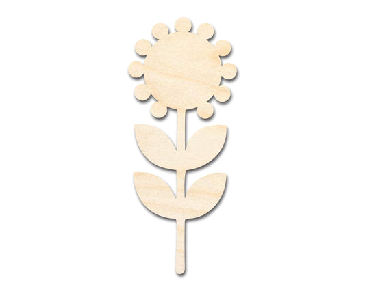 Unfinished Wood Folk Sunflower Shape - Flower Craft - up to 46" DIY