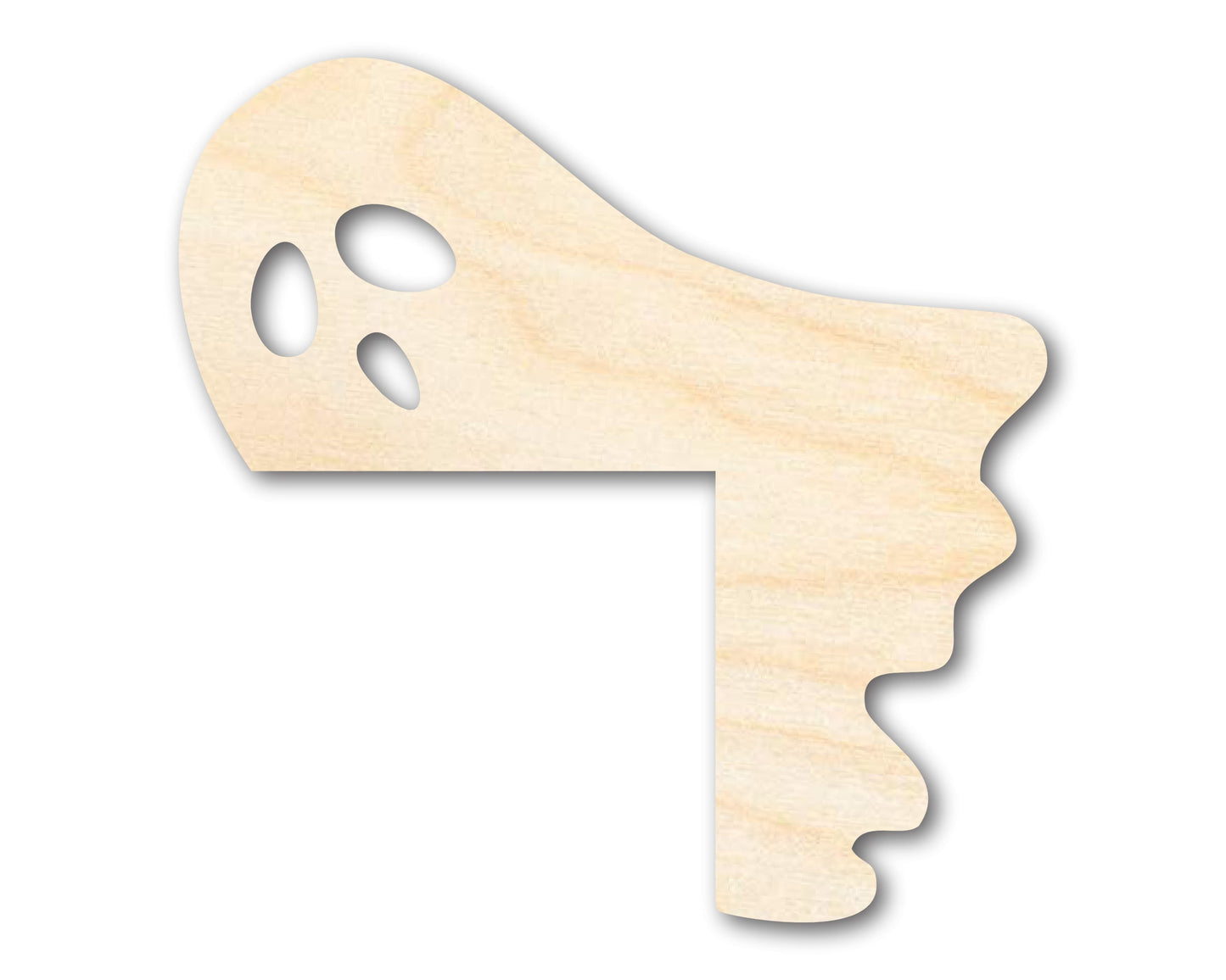 Unfinished Wood Ghost Corner Shape | Halloween | Craft Cutout | up to 46" DIY