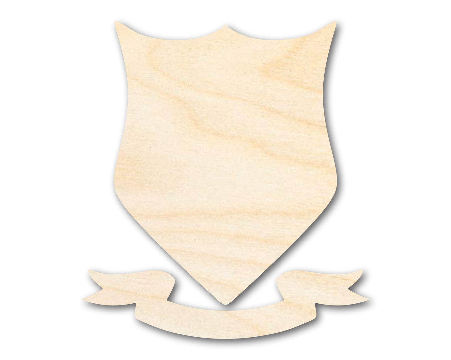 Unfinished Wood Coat of Arms Shape - Craft - up to 46"