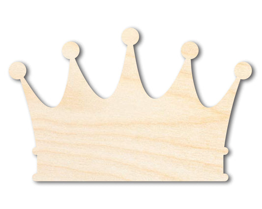 Unfinished Wood Crown Shape | Medieval Pirates | DIY Craft Cutout | up to 46"
