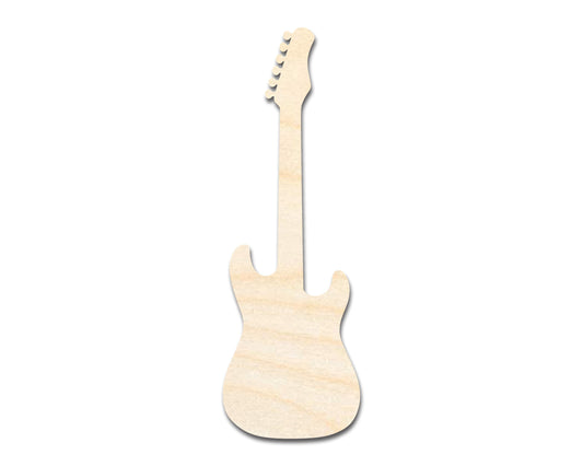 Unfinished Wood Electric Guitar Shape - Craft - up to 46"