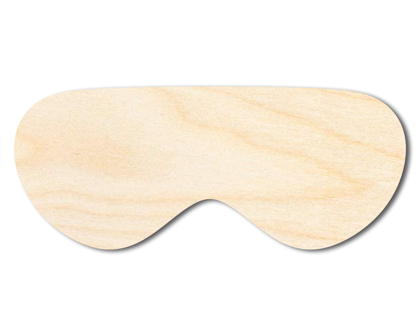 Unfinished Wood Goggles Shape - Craft - up to 46"