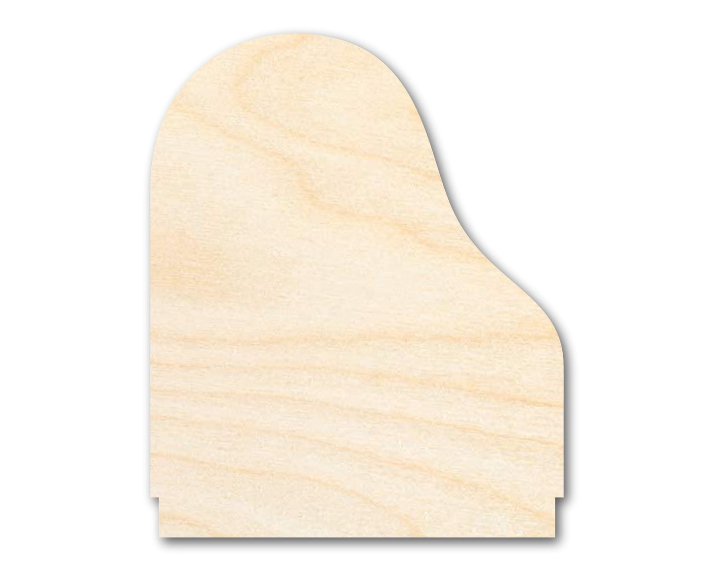 Unfinished Wood Grand Piano Shape - Craft - up to 46" DIY