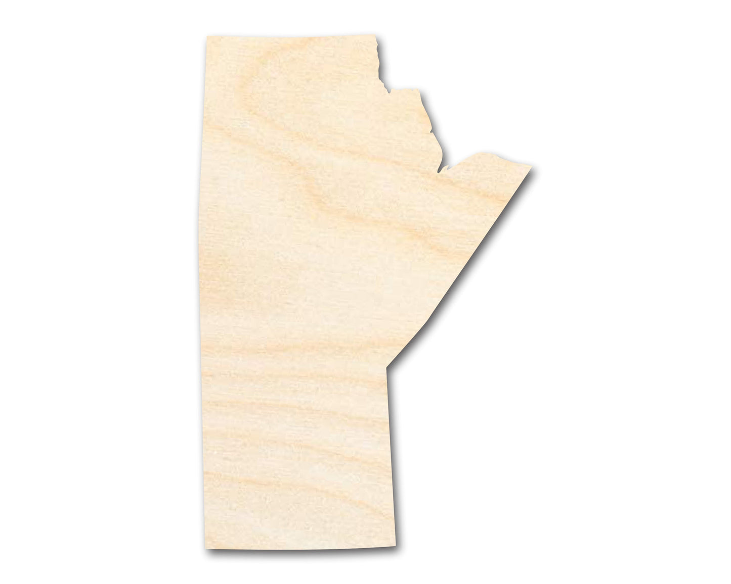 Unfinished Wood Manitoba Province Shape - Canada Province Craft - up to 46" DIY