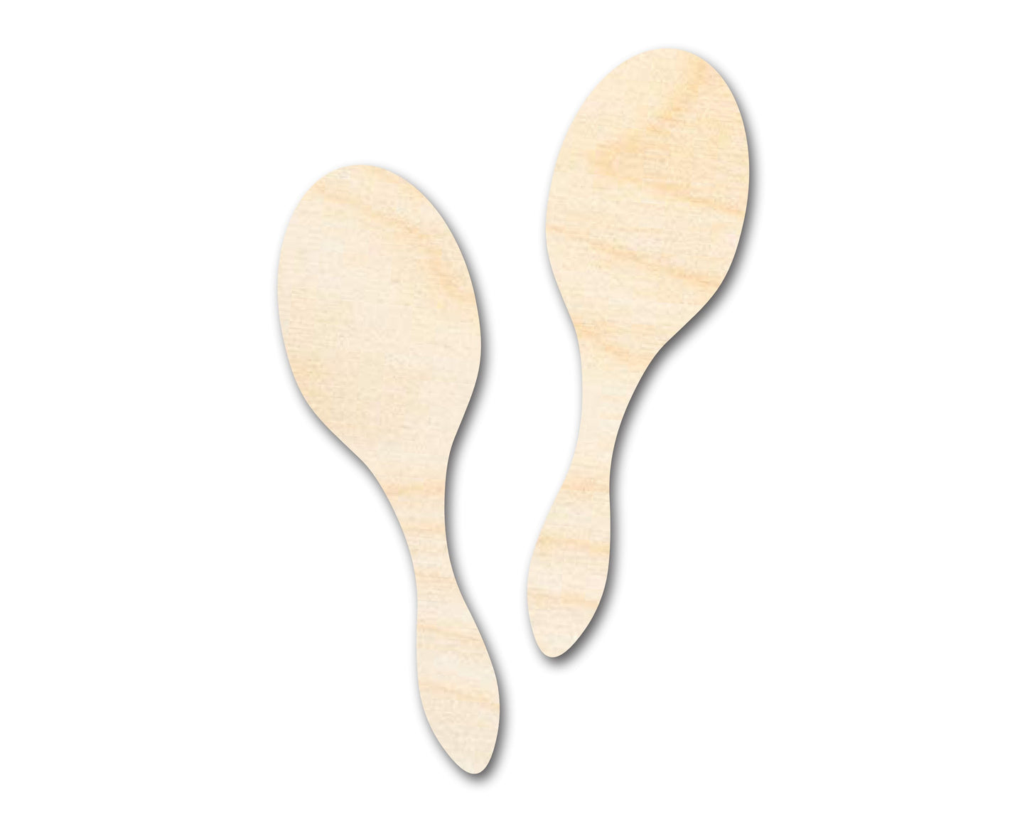 Unfinished Wood Maracas Shape - Craft - up to 46" DIY