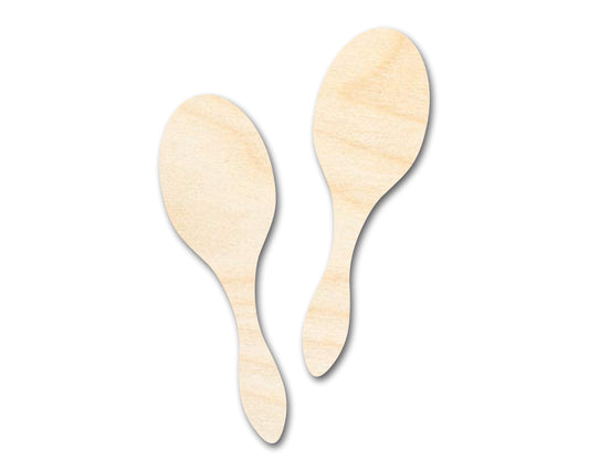Unfinished Wood Maracas Shape - Craft - up to 46" DIY
