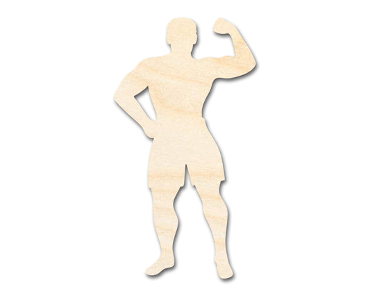 Unfinished Wood Body Builder Shape - Craft - up to 46" DIY