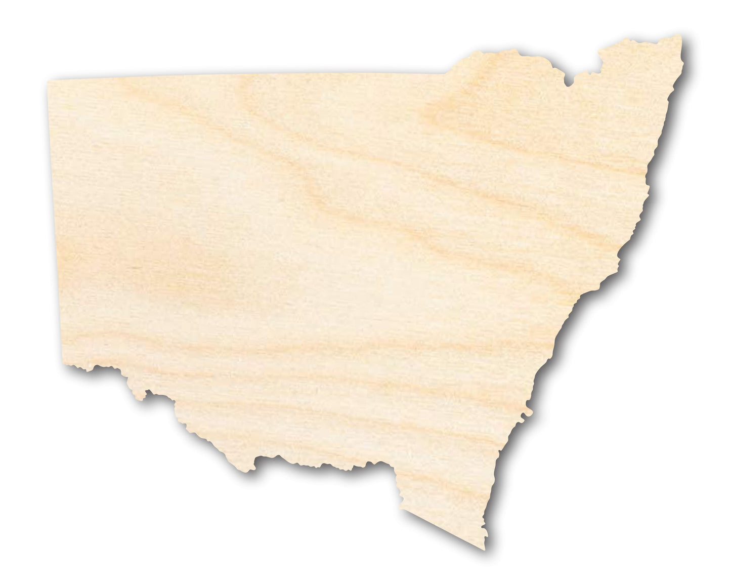 Unfinished Wood New South Wales State Shape - Australia State Craft - up to 46" DIY
