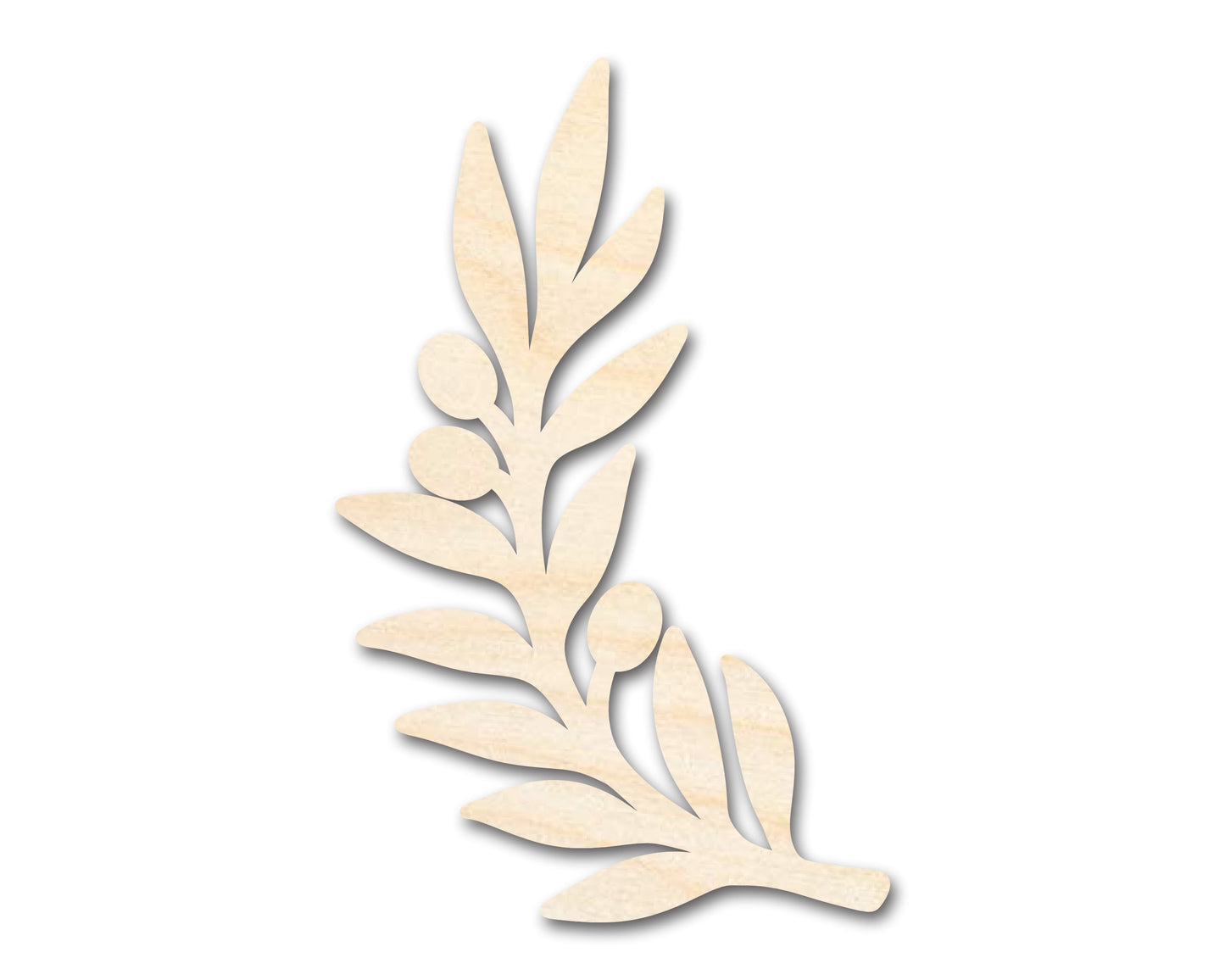 Unfinished Wood Olive Branch Shape - Craft - up to 46" DIY