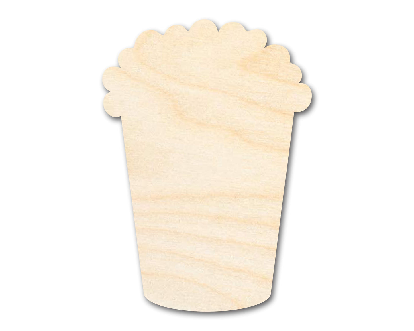 Unfinished Wood Popcorn Shape - Food Craft - up to 46" DIY