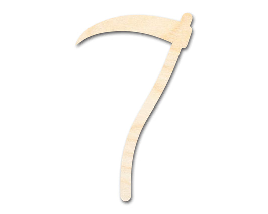 Unfinished Wood Scythe Silhouette - up to 46" DIY