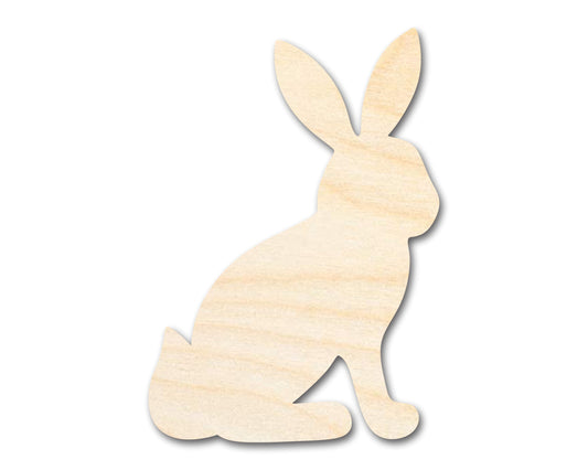 Unfinished Wood Sitting Bunny Shape - Craft - up to 46" DIY