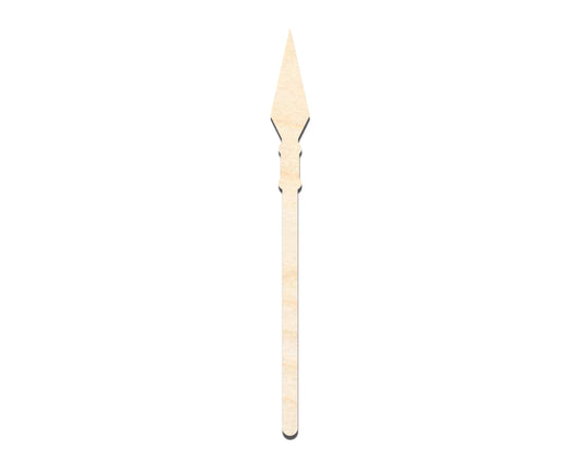 Unfinished Wood Spear Silhouette - up to 46" DIY