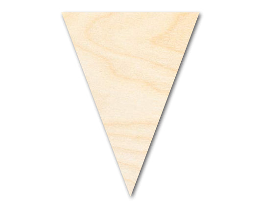 Unfinished Wood Triangle Bunting Shape - Craft - up to 46" DIY