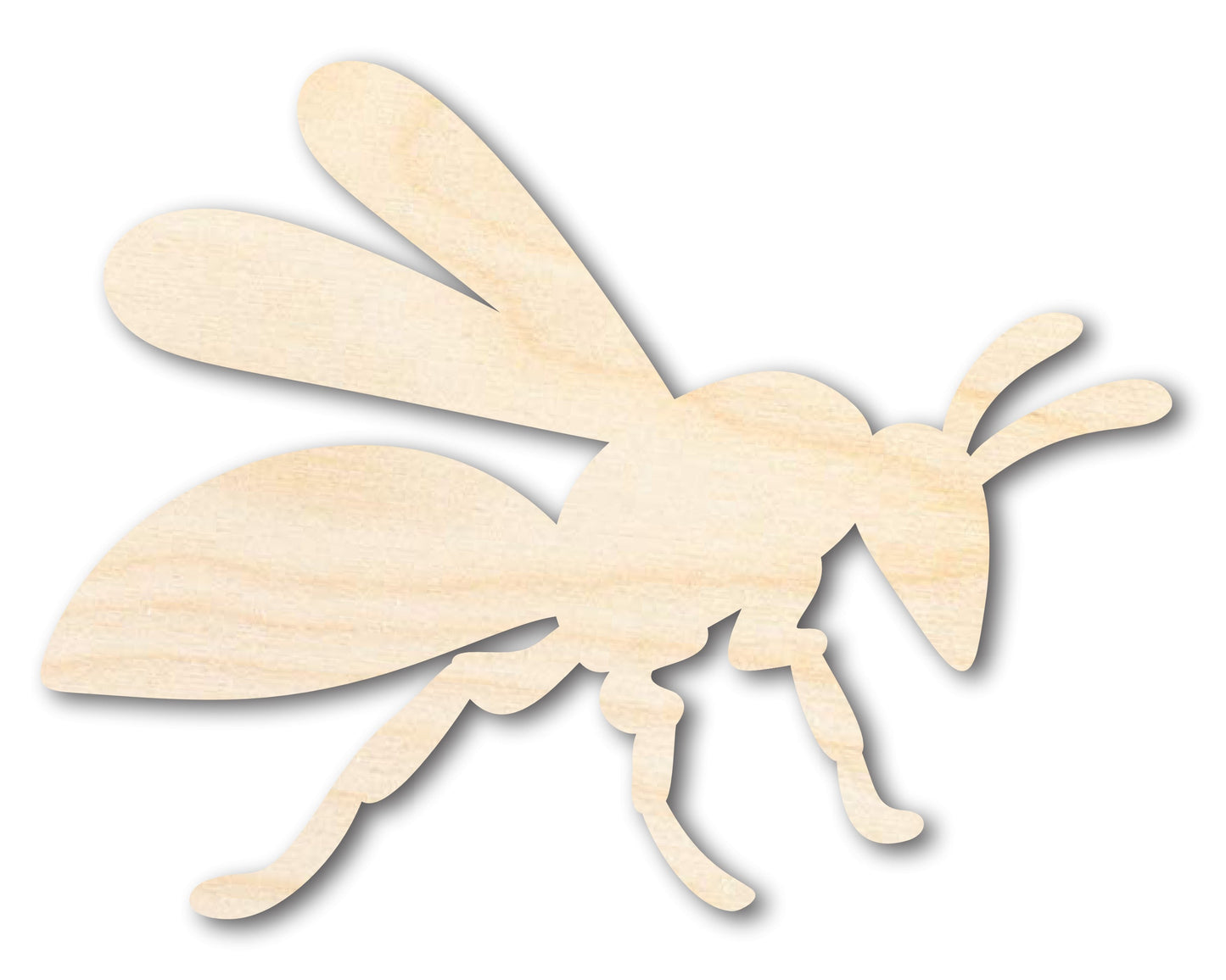 Unfinished Wood Wasp Silhouette Shape - Craft - up to 46" DIY