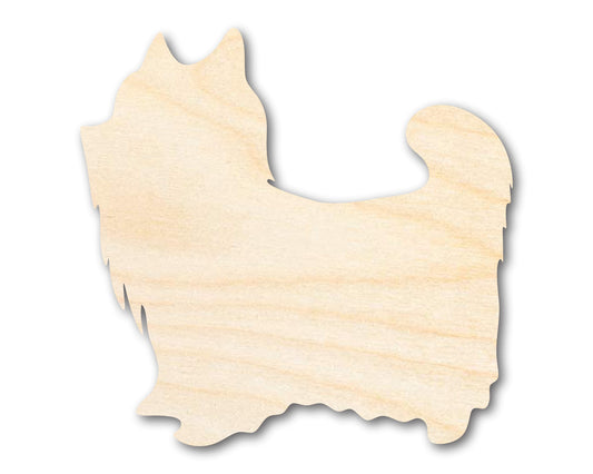 Unfinished Wood Yorkshire Terrier Shape - up to 46"