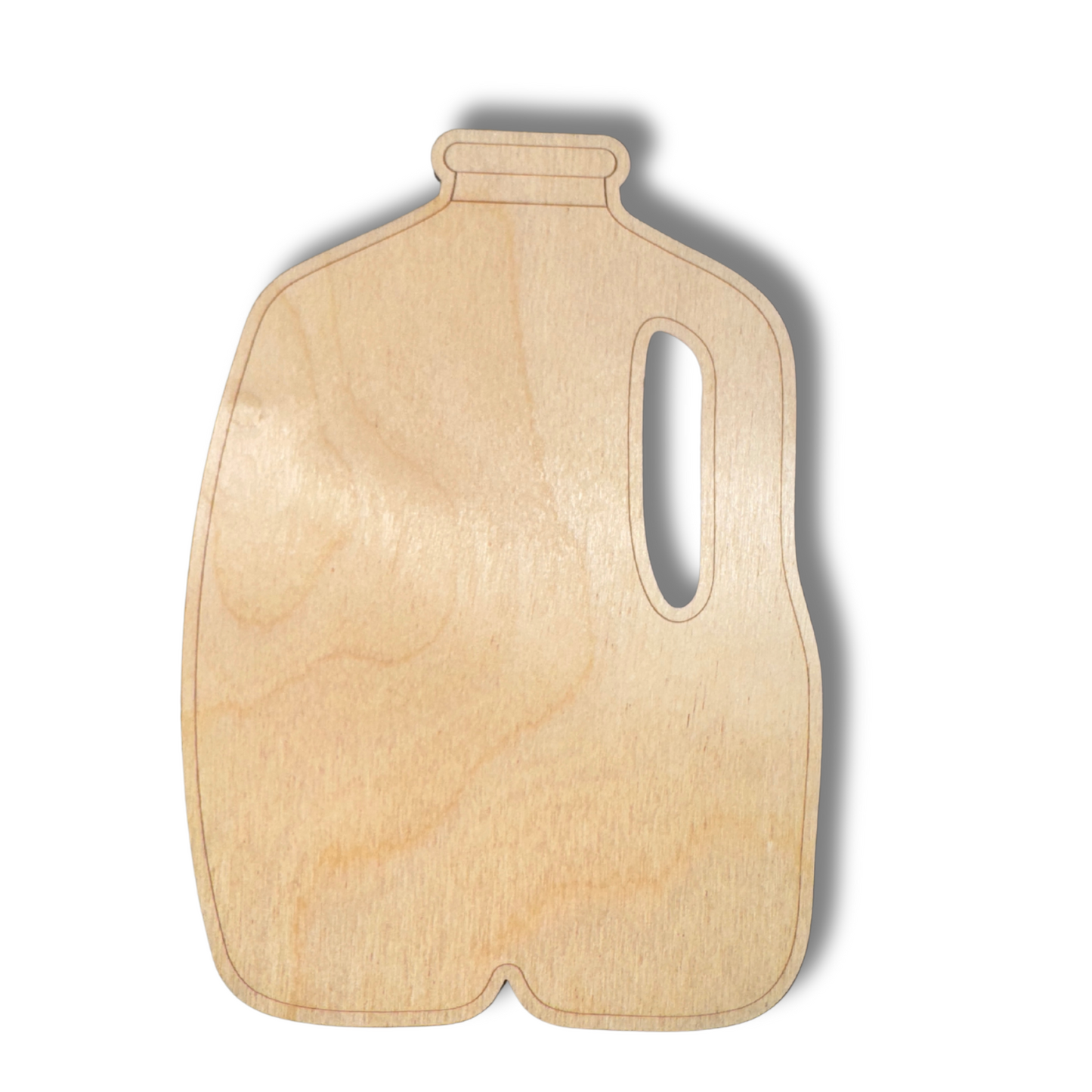 Unfinished Wood Etched Gallon Jug Shape | Paint By Line Crafts | up to 30" DIY