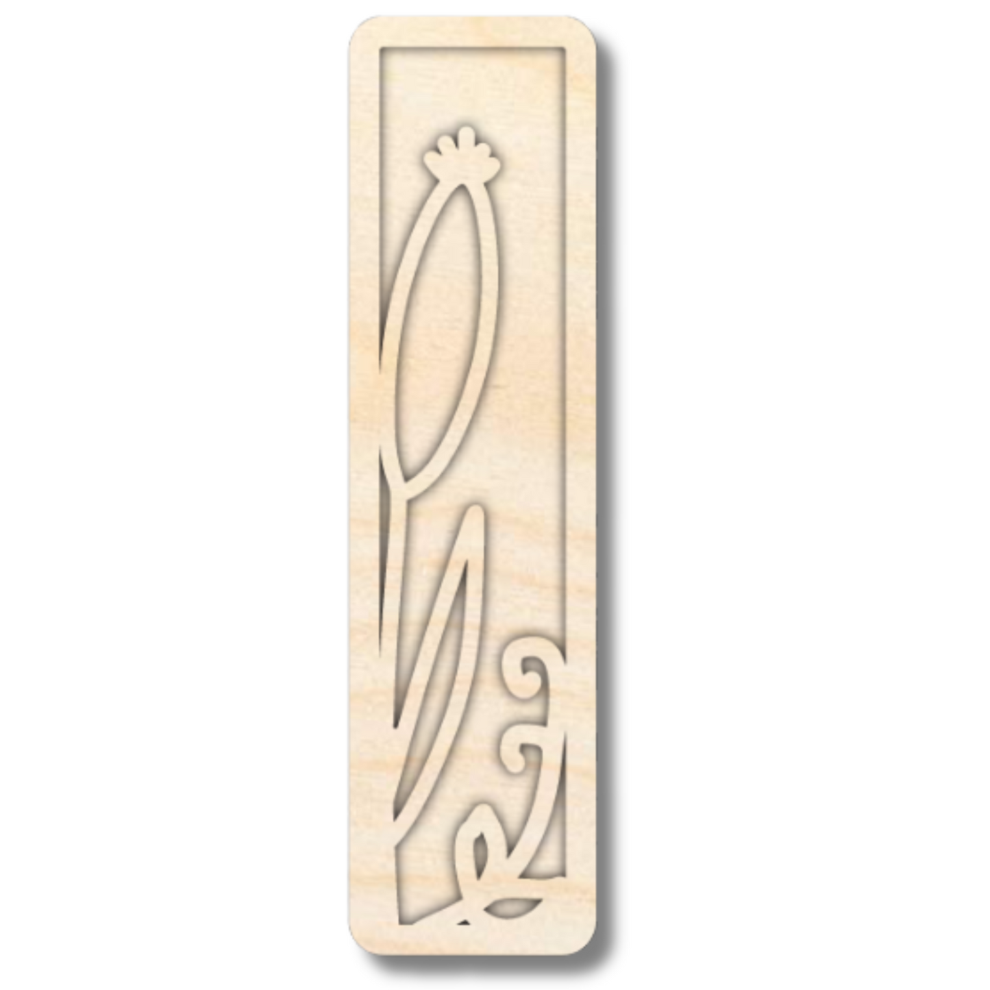 Unfinished Wood Layered Themed Letters | Wild Flowers | A-Z | 2 Piece | up to 24"